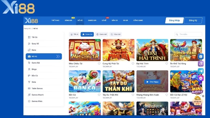 Ưu điểm nổi bật của sảnh nổ hũ Xi88